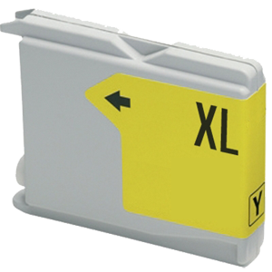 Ink cartridge Yellow replaces Brother LC1100Y / LC980Y, LC61