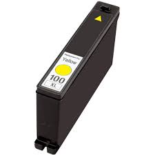 Ink cartridge Yellow replaces Lexmark 14N1071E, 100XL