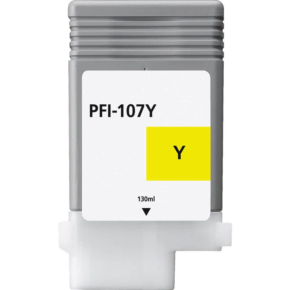 Ink cartridge Yellow replaces Canon 6708B001, PFI107Y