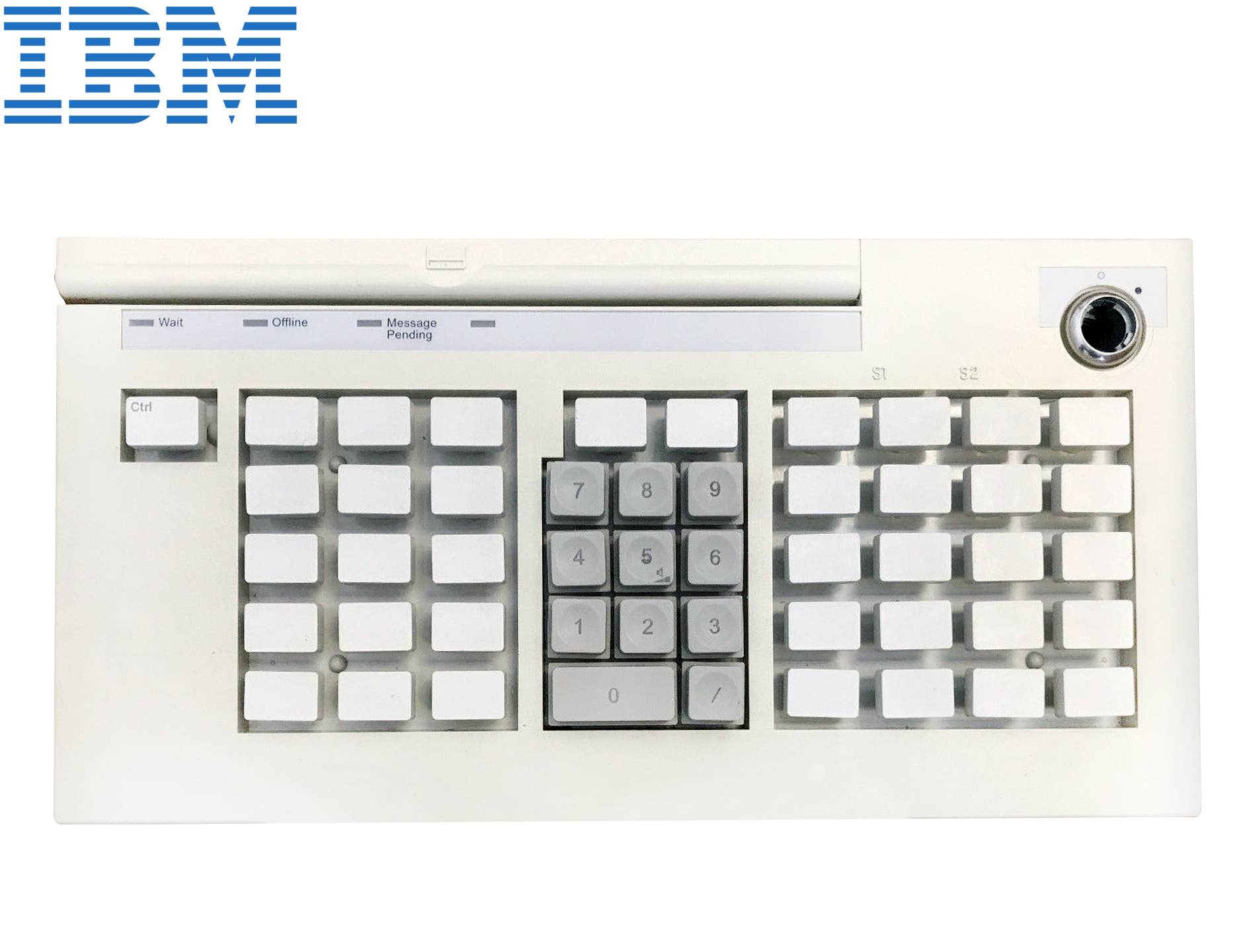 POS KEYBOARD IBM M7-1 WHITE RS485  WITH MSR